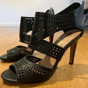 Sexy black 4” heels by Audrey Brooke.